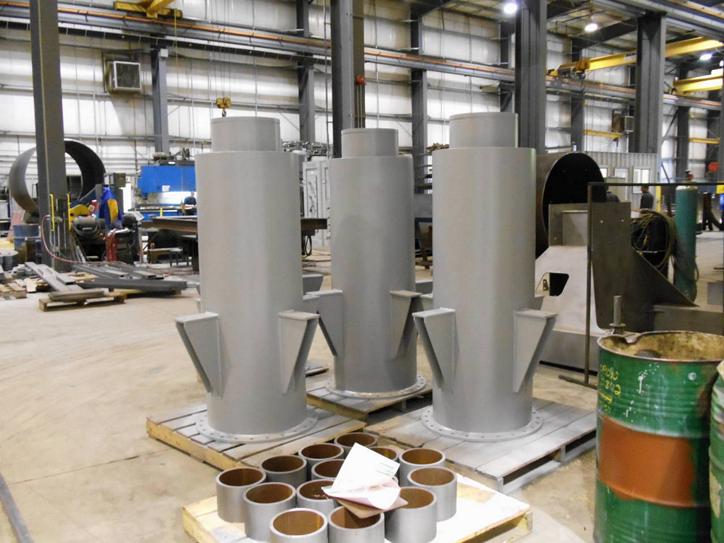 Cameron Steel - sandblasted and painted components